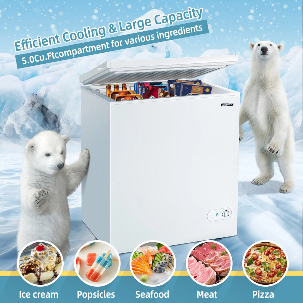 5.2 Cu.ft Chest Freezer with 3 Baskets Z38457