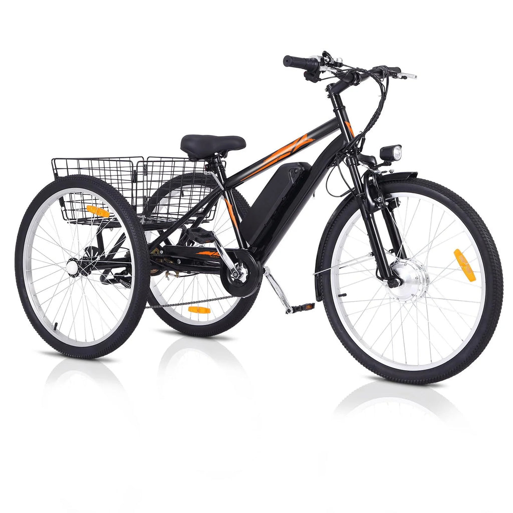 Electric Tricycle 24 7 Speeds 3 Wheels Blue E518