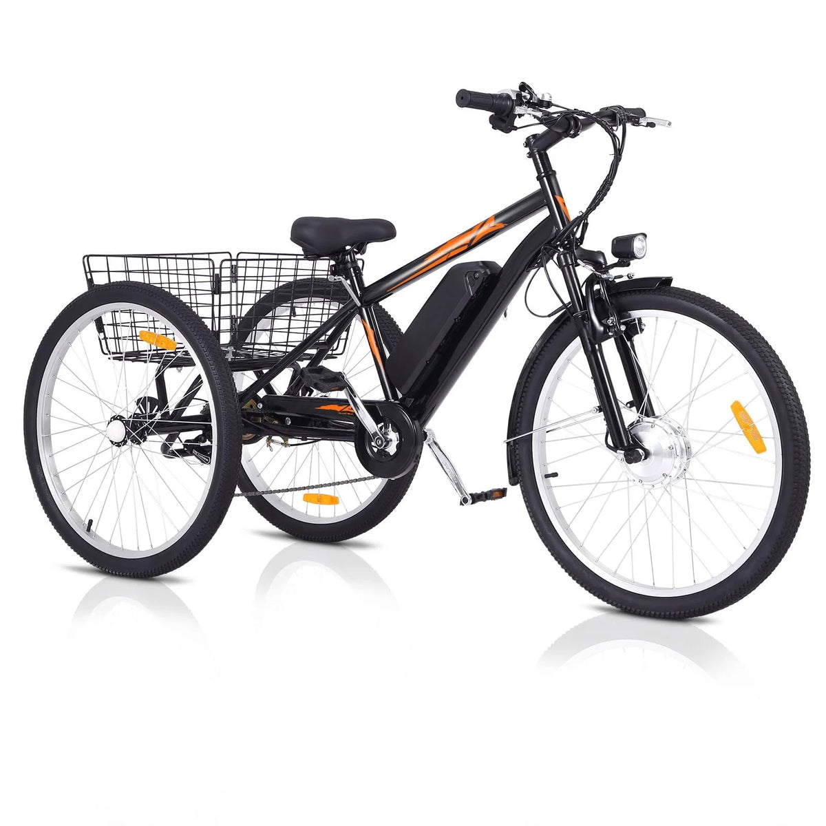 Electric Tricycle 24 7 Speeds 3 Wheels Blue E518