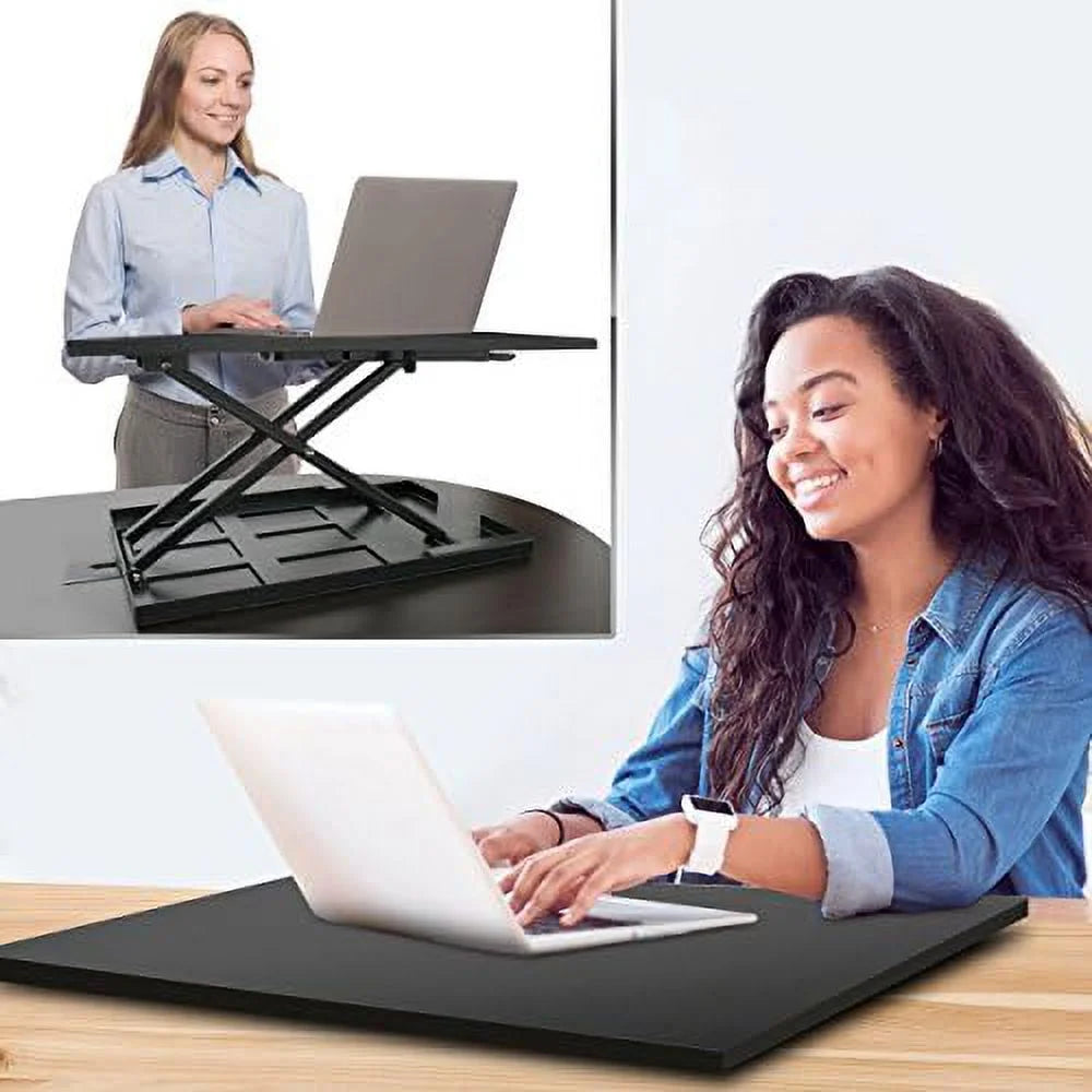 Adjustable Black Standing Desk Converter D219537