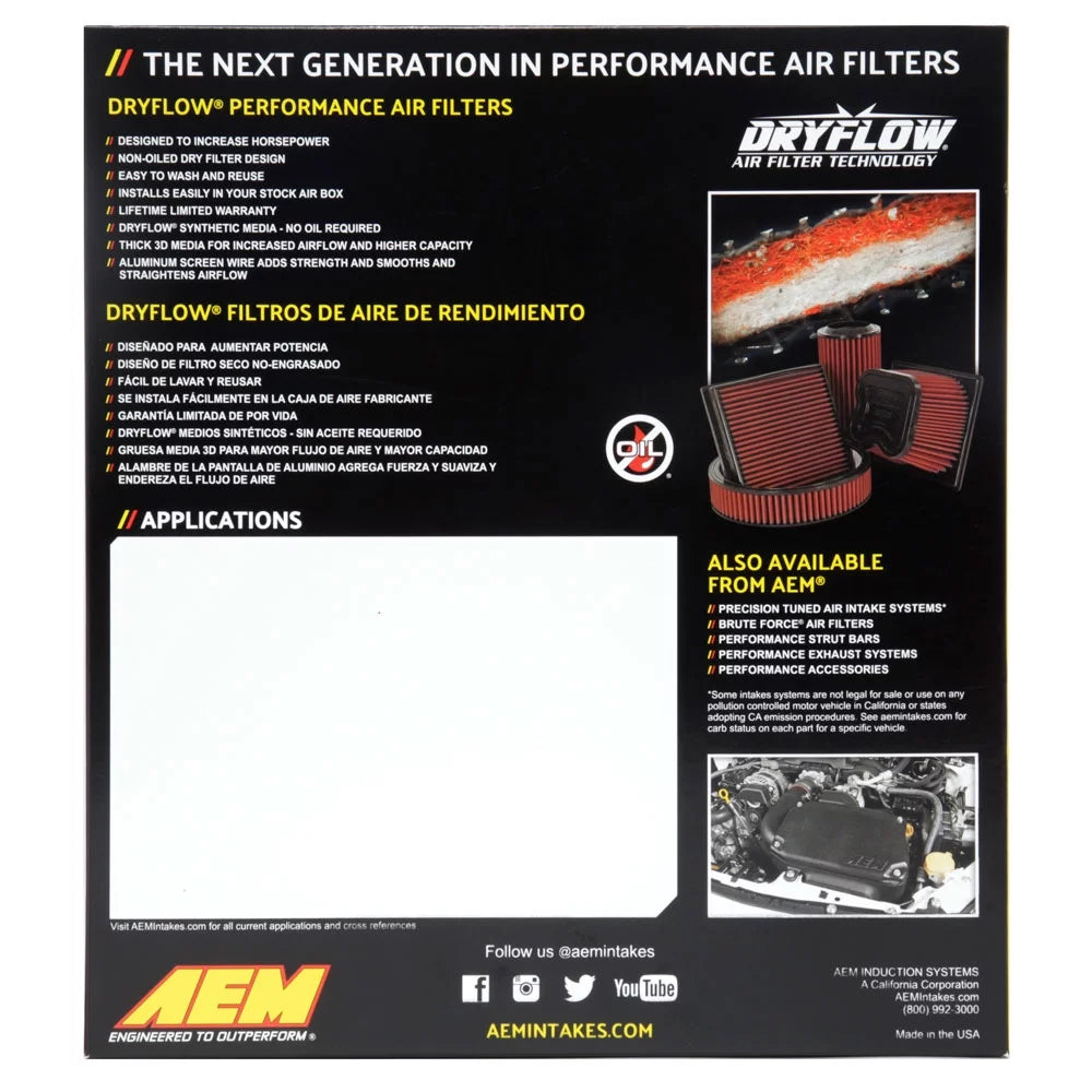 DryFlow Air Filter Q168999