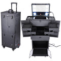Black Rolling Makeup Case Lockable T18419