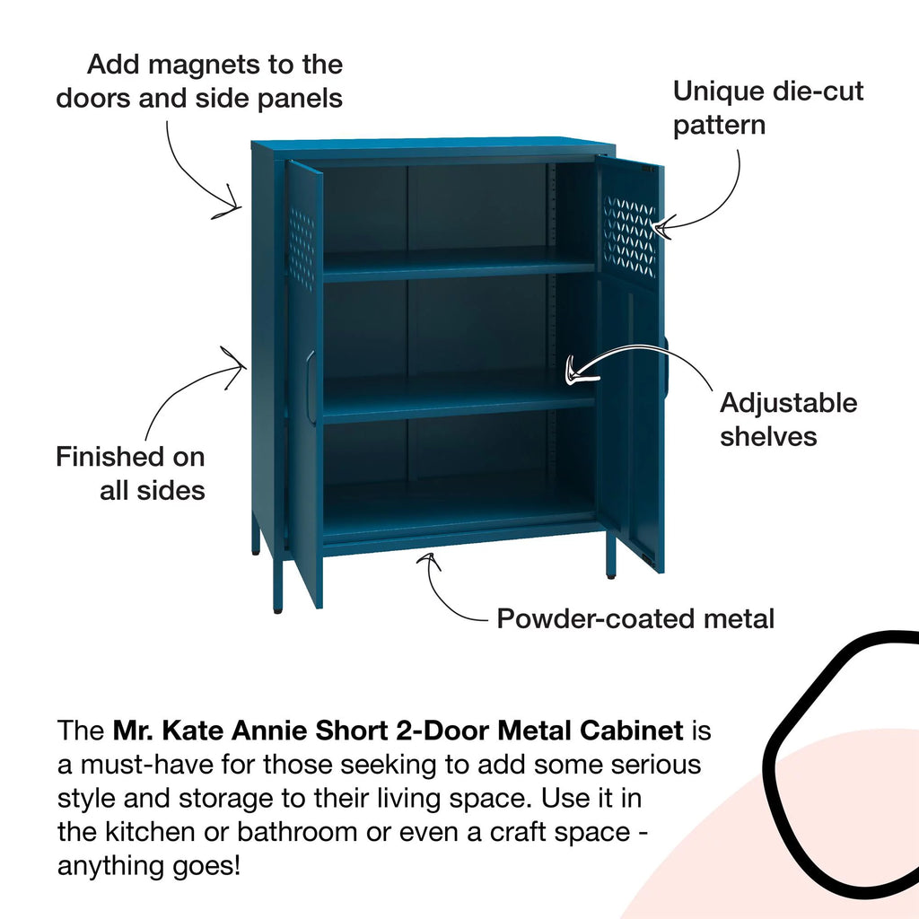 2 Door Metal Cabinet S469378