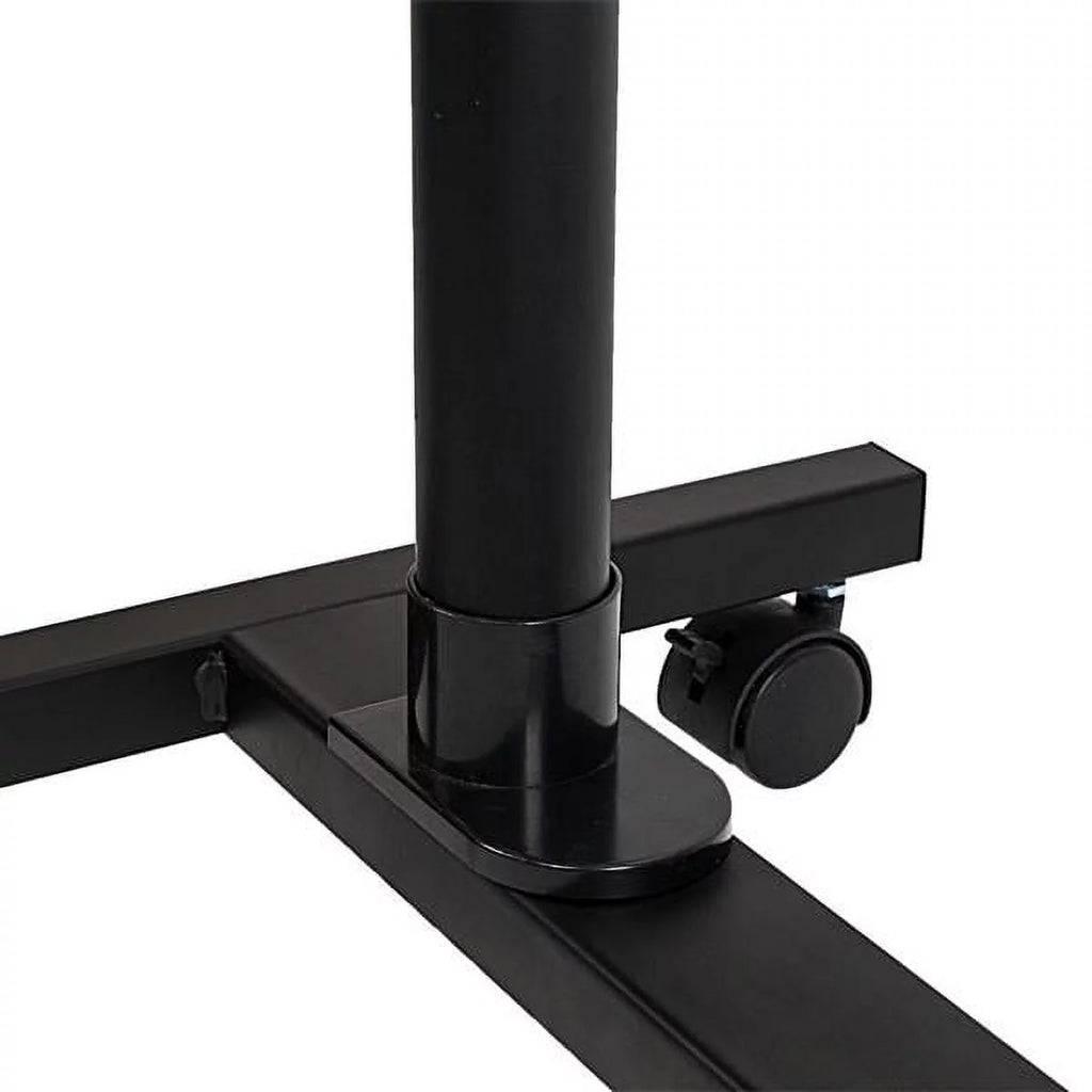 Portable Rolling Laptop Desk, Adjustable Height, Black H71455