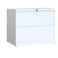 White 2-Drawer Lateral File Cabinet with Lock and Key R780572