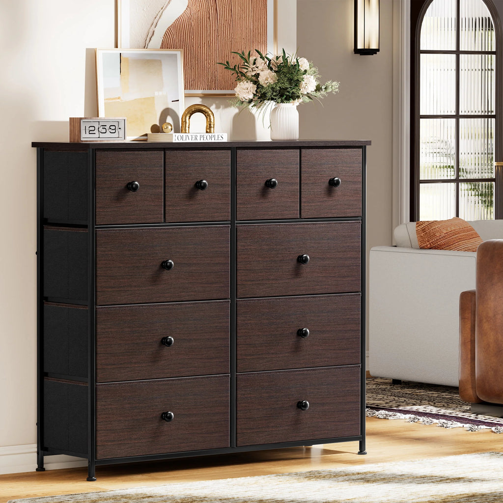 10 Drawer Fabric Dresser O42421