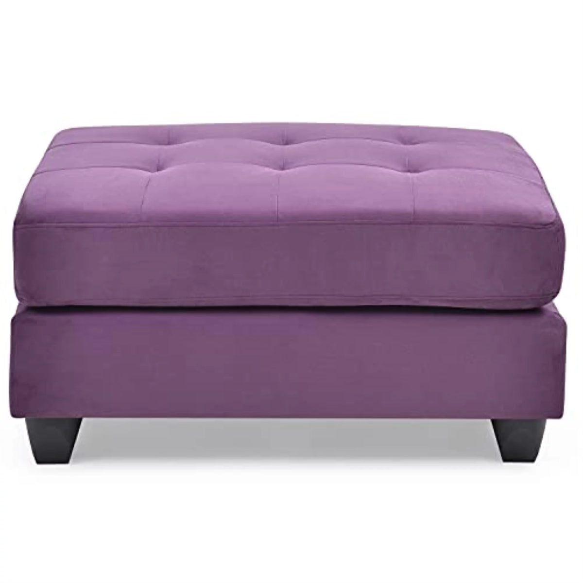 Purple Microsuede Ottoman I9526