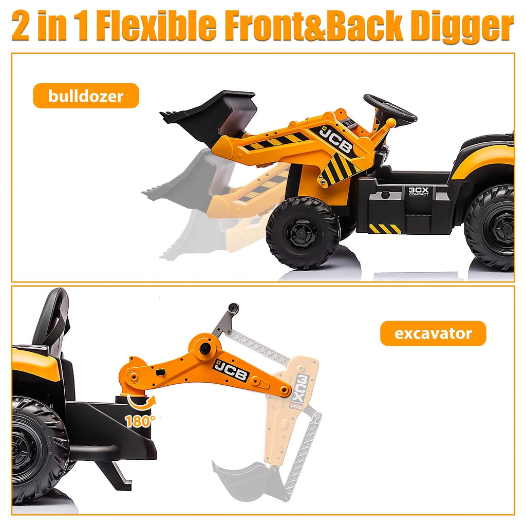 Yellow 24V Ride on Excavator with Remote Control T969609
