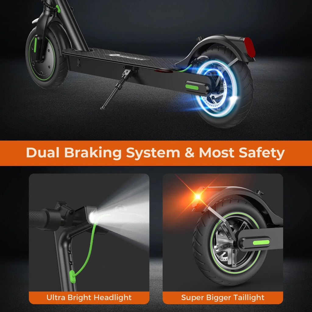 Electric Scooter, 18.6 MPH, 350W Motor, 8.5-inch Inflatable Tires C75118