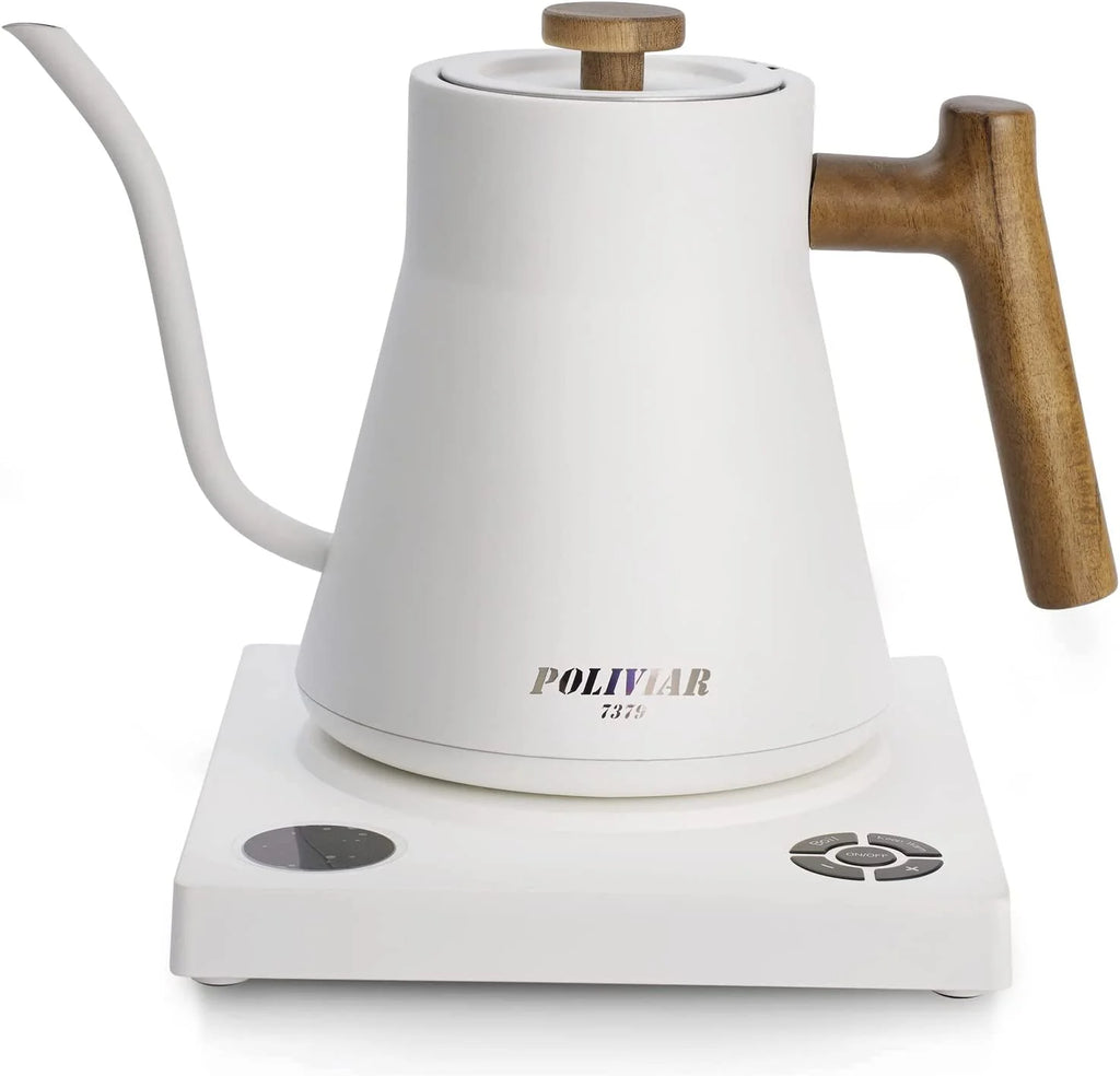 1200W Electric Gooseneck Kettle with Wood Handle P537