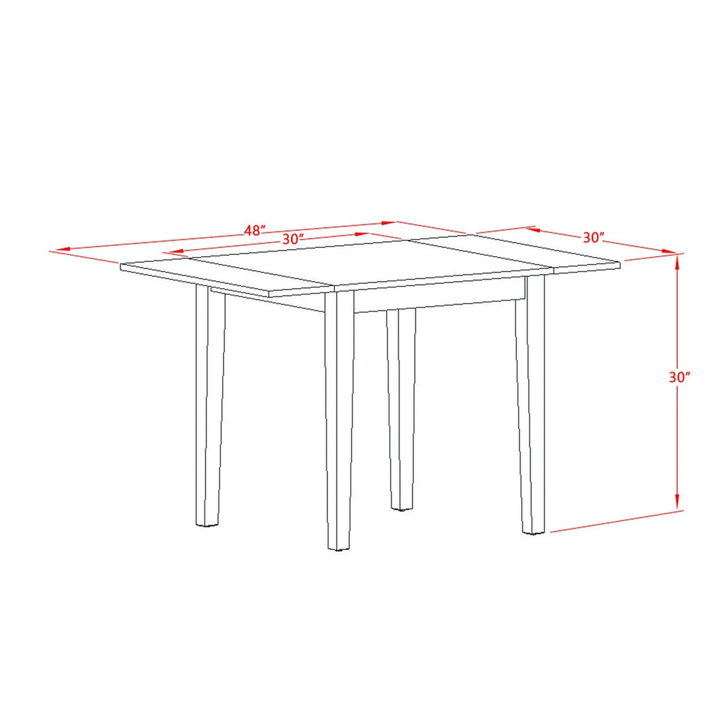 3-piece Dining Set with Panel Back Z708247