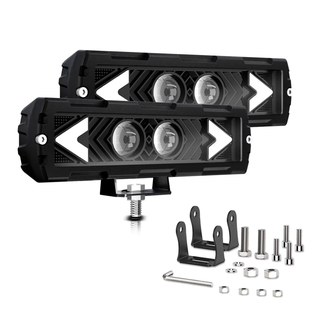 6-inch Waterproof LED Light Bars 2 Pack G250