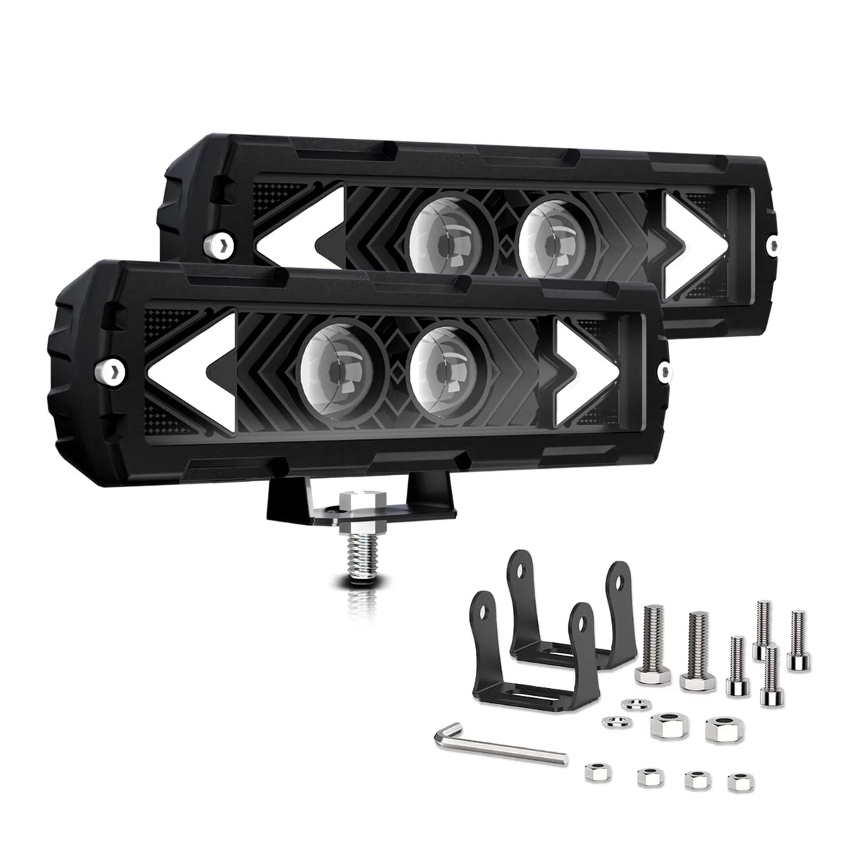 6-inch Waterproof LED Light Bars 2 Pack G250