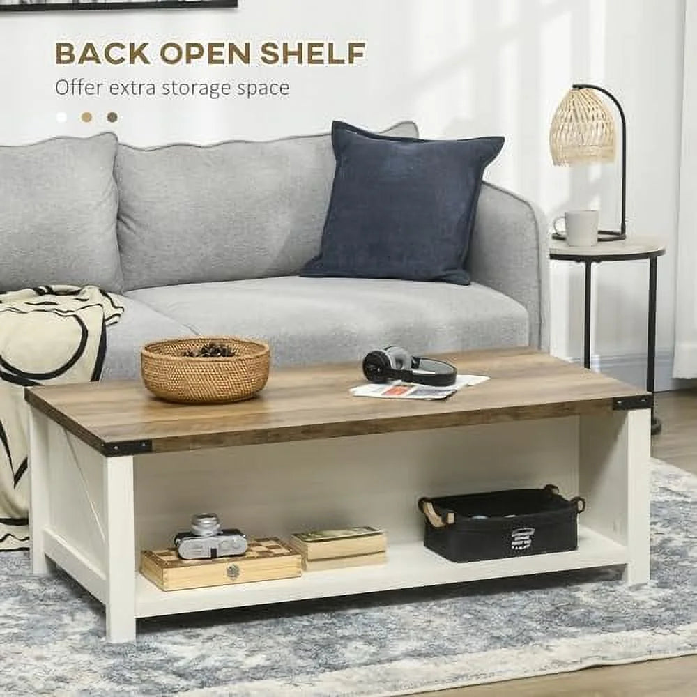 Farmhouse Coffee Table with Drawer K647654