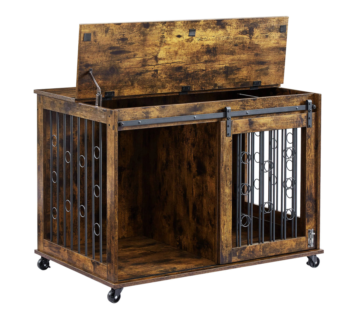 39" Dog Crate with Partition and Sliding Door R852833