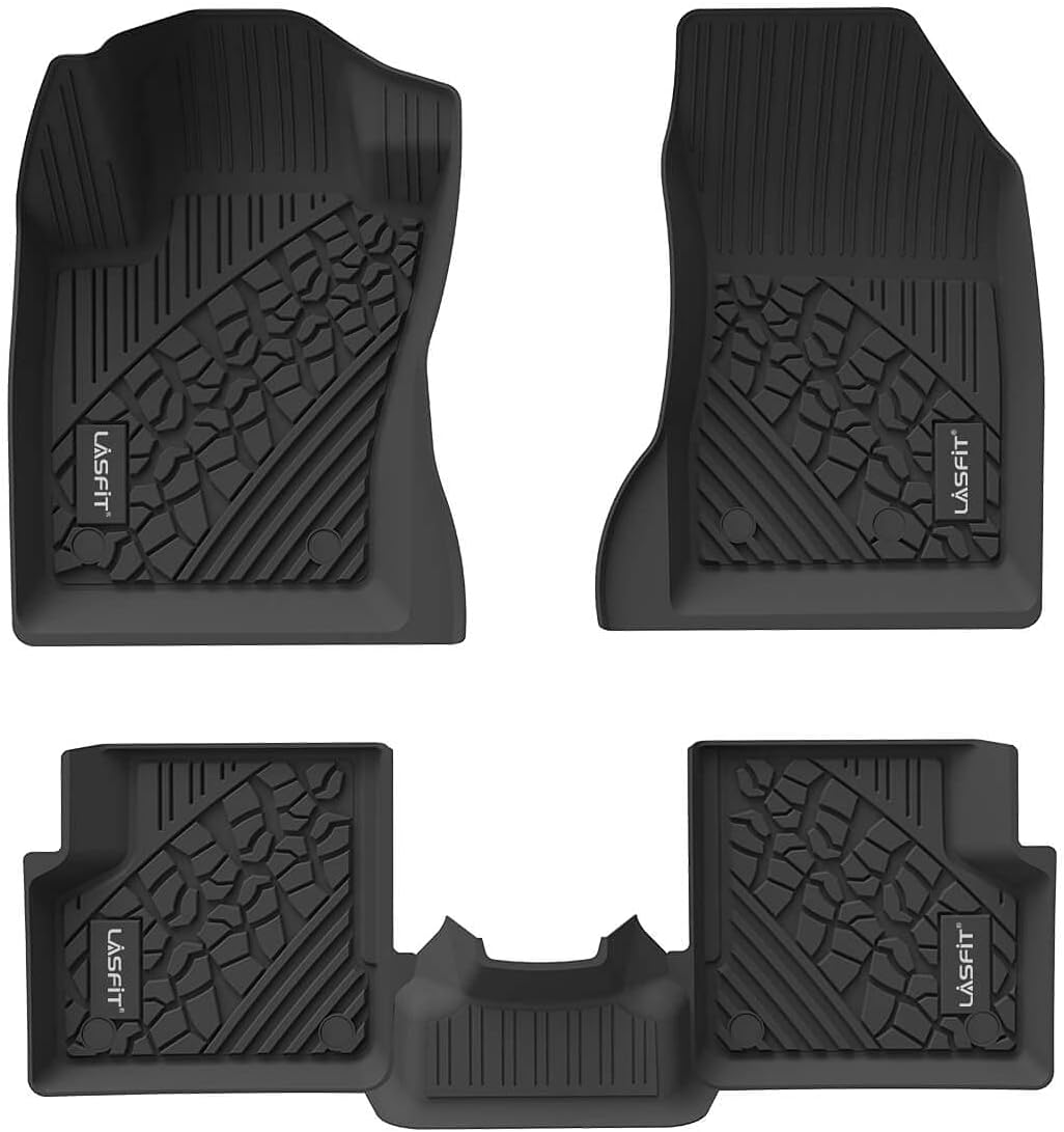 Black All Weather TPE Car Floor Mats Q845557