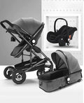 Gray 3 in 1 Baby Stroller with Car Seat O1508