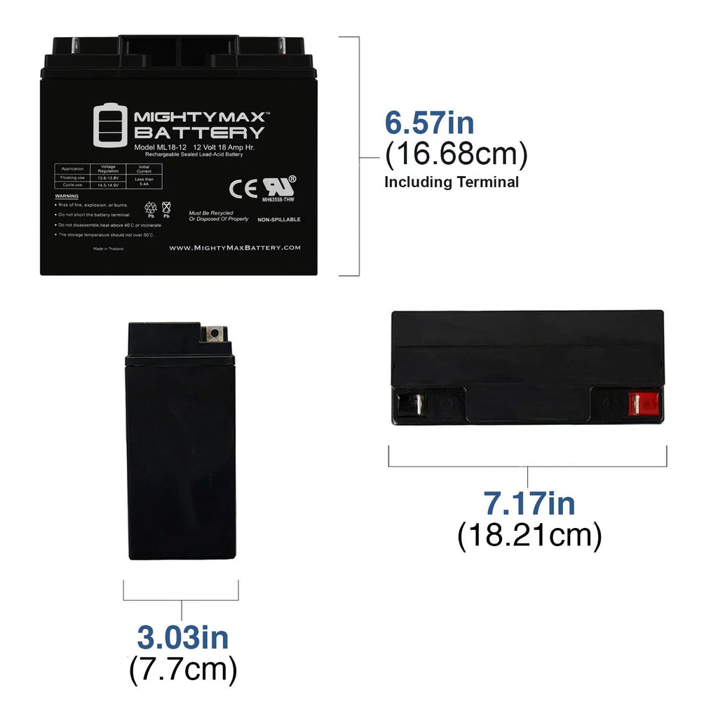 12V 18AH Rechargeable Battery Z984266