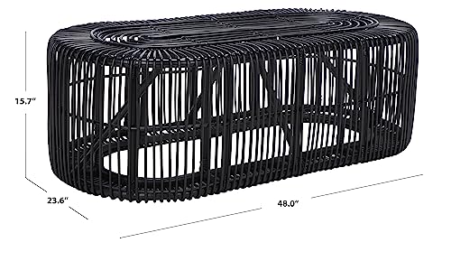 Rattan Oval Coffee Table A4381