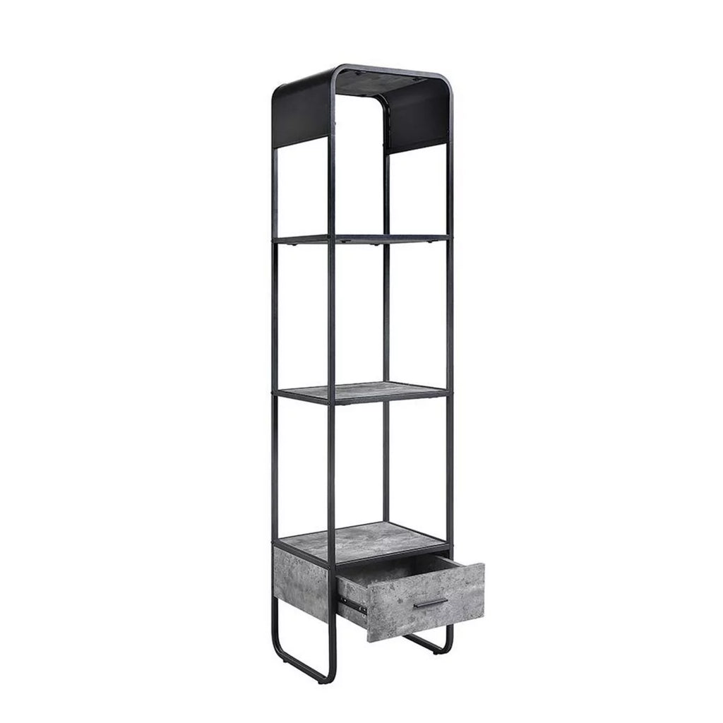 66 Inch Gray 3 Shelves Metal Frame Side Pier C265813