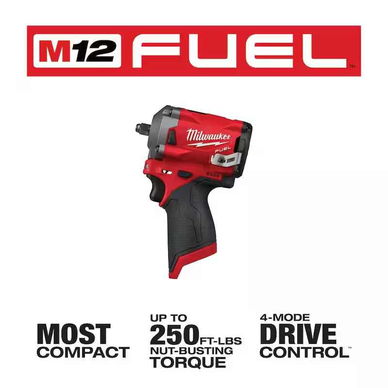 12V Brushless Cordless 3/8 in. and 1/2 in. Impact Wrench C4563