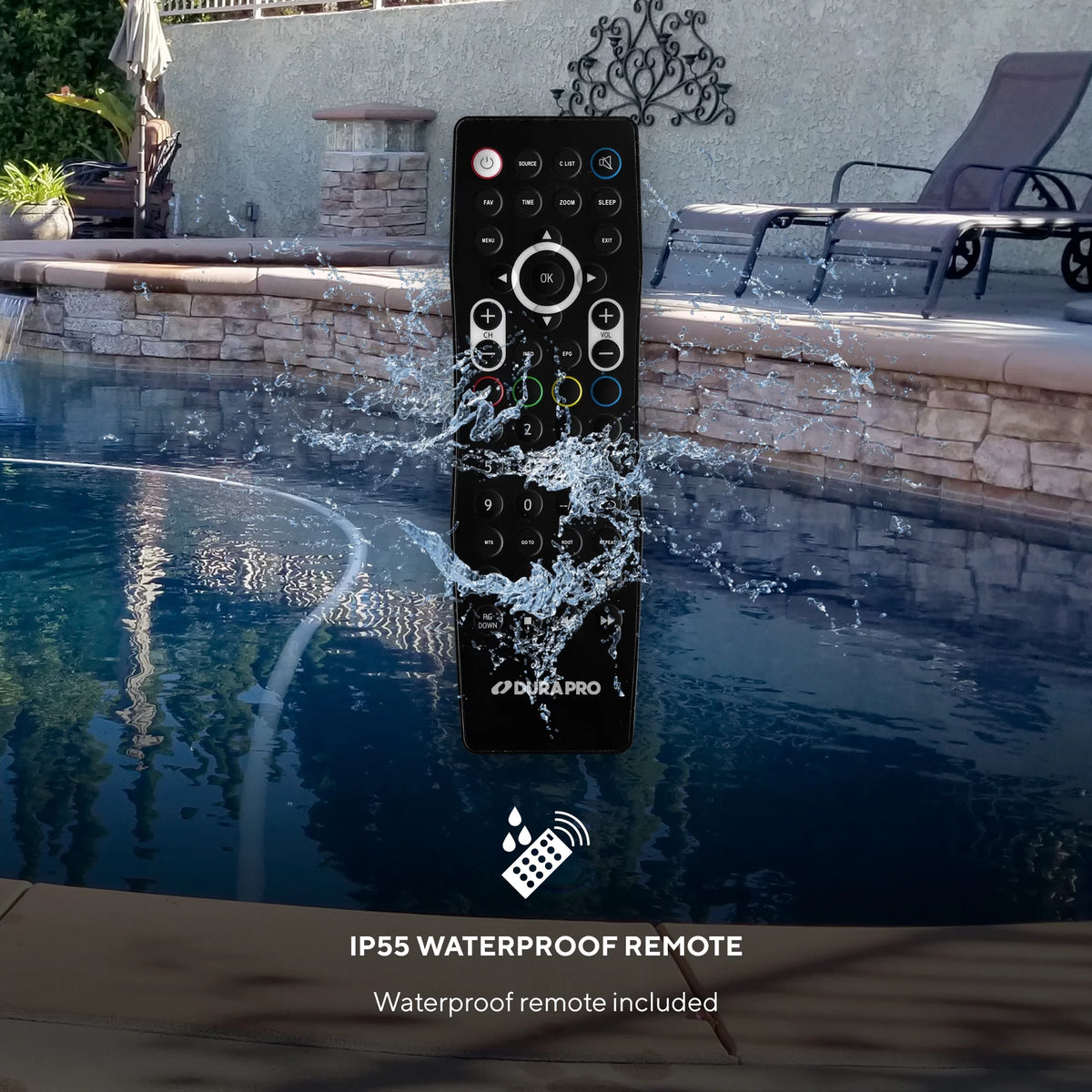 43" Outdoor 4K UHD LED TV with Waterproof Remote Q1834