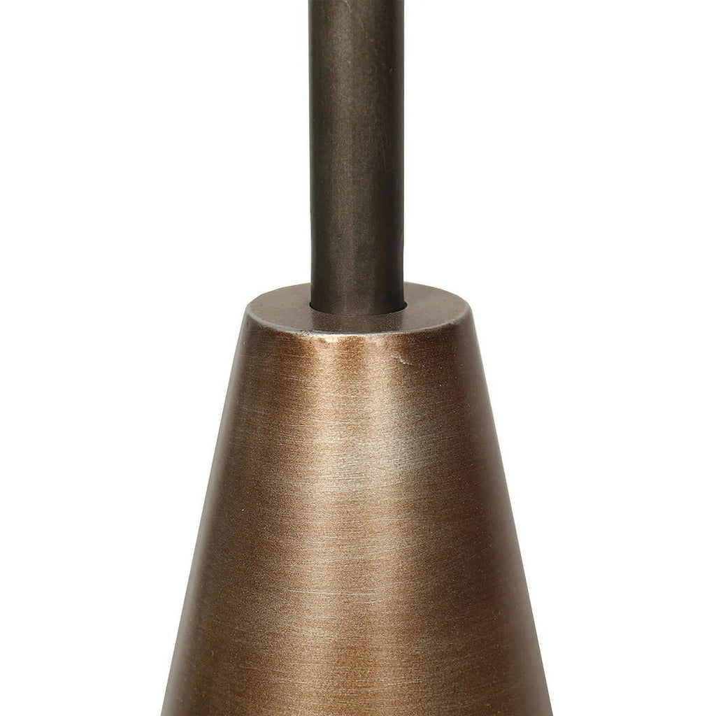 Round Bronze Pedestal End Table W1062