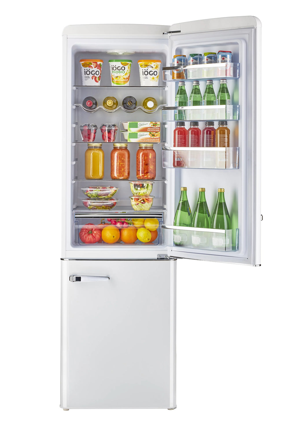 Classic Retro Bottom Freezer Refrigerator F22368