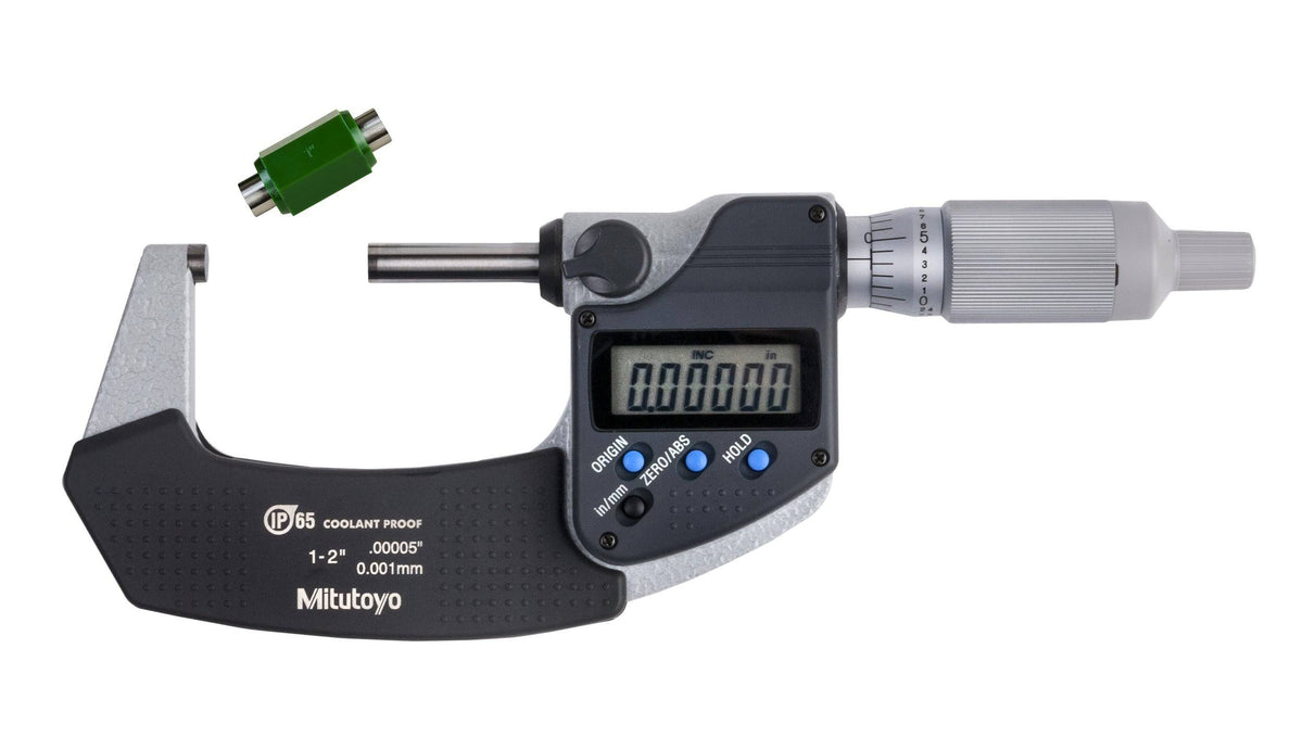 Digimatic Micrometer with Calibration, 1-2x22 Range, IP65 T644