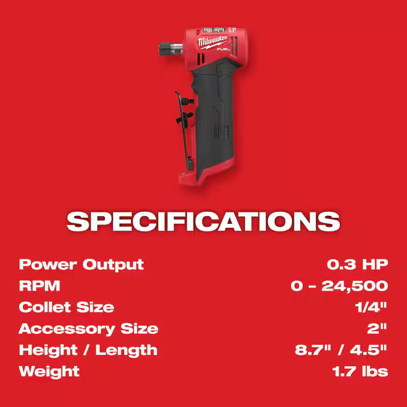 12V Lithium-Ion Brushless Cordless 1/4 in. Right Angle Die Grinder S755