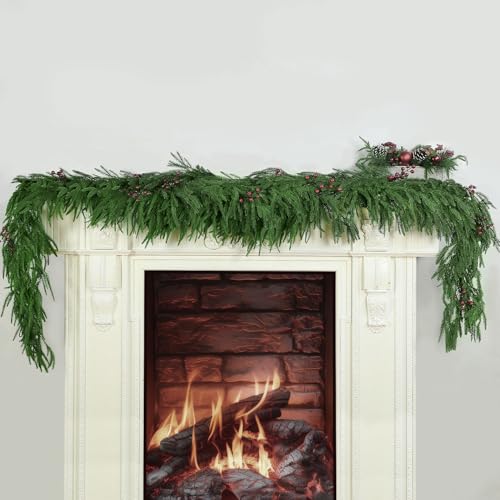 6 Ft 2 Pcs Artificial Norfolk Pine Garland H935