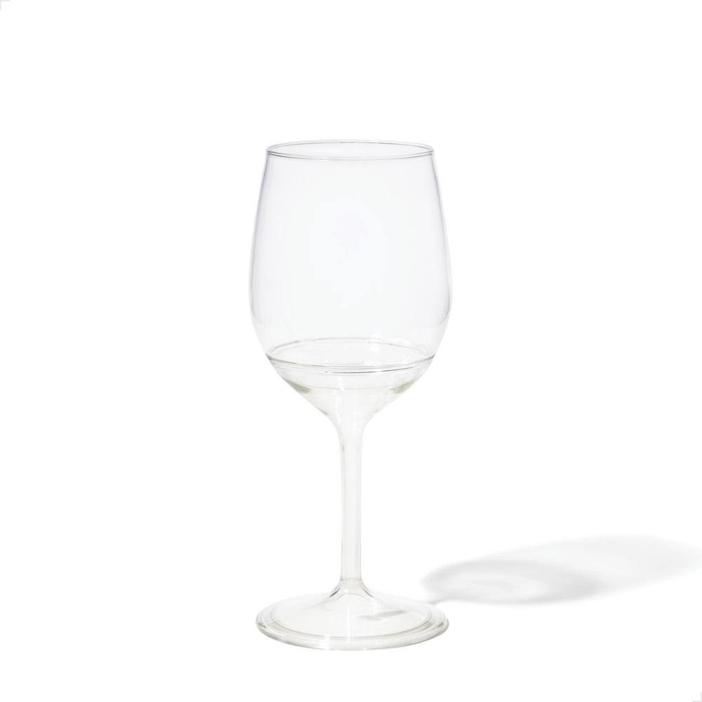 Clear Plastic Stemmed Wine Glasses 14 oz 48 Count R5827