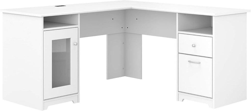 White L Shaped Computer Desk G739