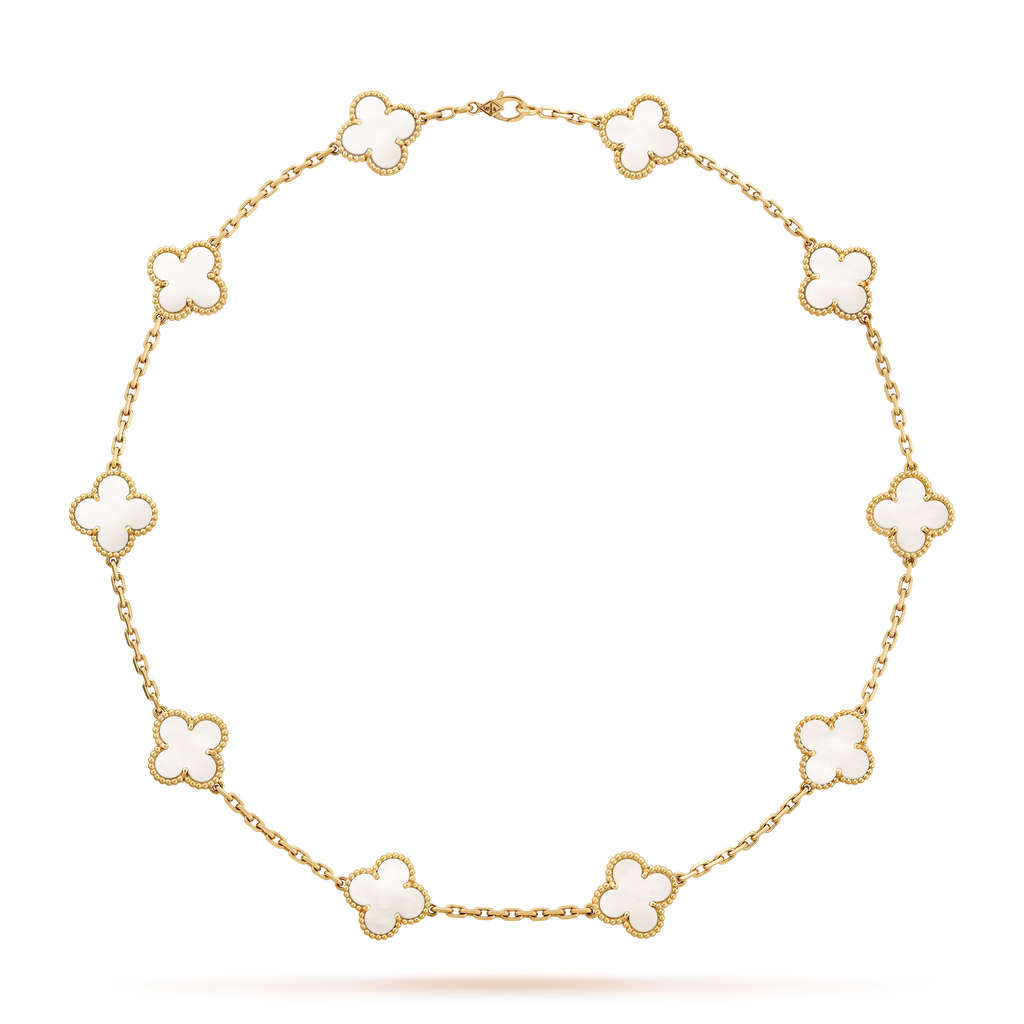 Vintage Clover Leaf Necklace W629752