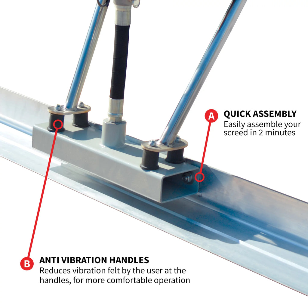 37.7cc Gas Concrete Power Screed with 10ft Aluminum Board Q31184