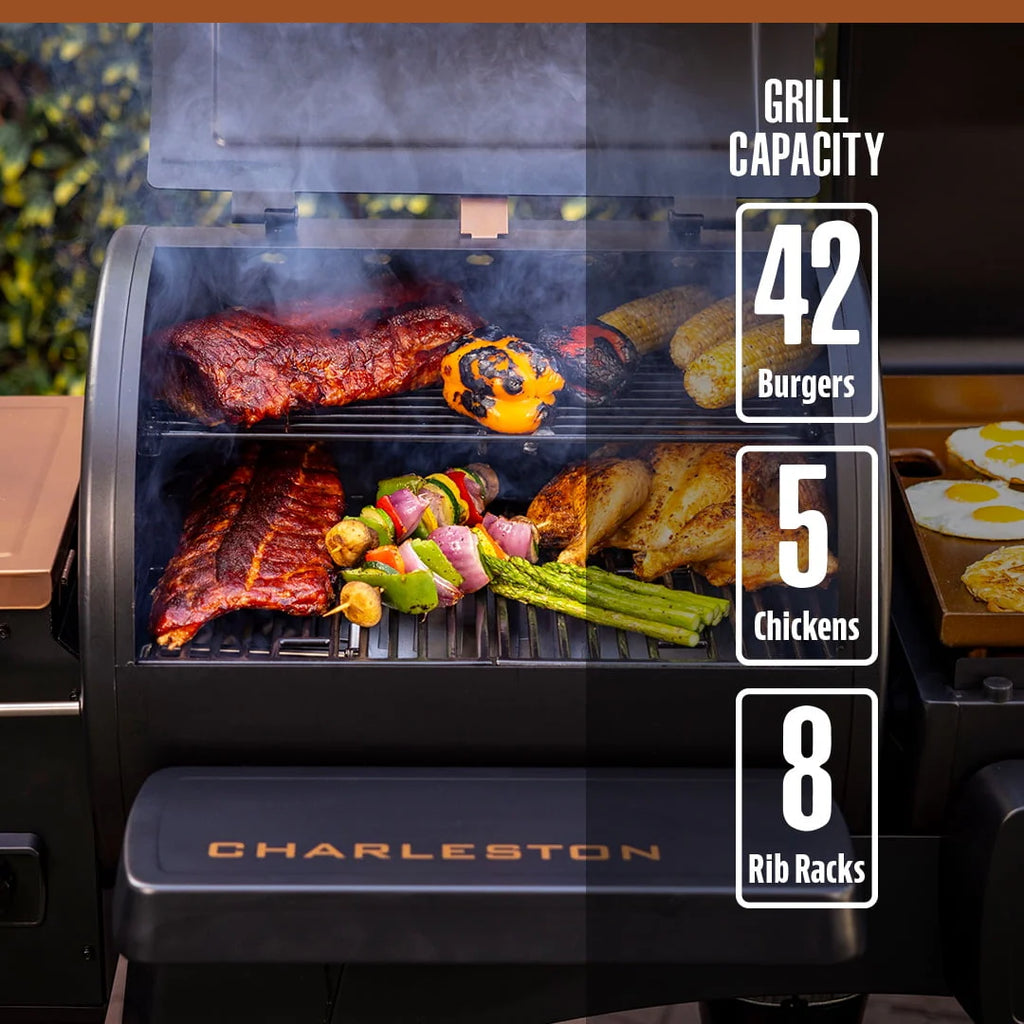 Wood Pellet Grill/Gas Griddle Combo M6022
