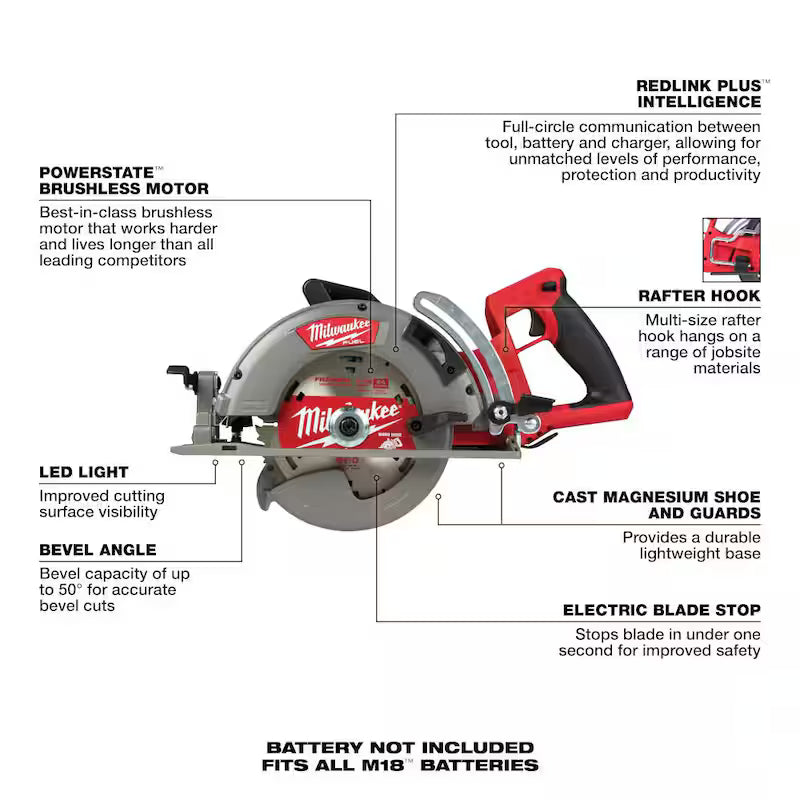18-Volt Brushless Cordless 1/4 in. Hex Impact Driver and 7-1/4 in. Circular Saw A363