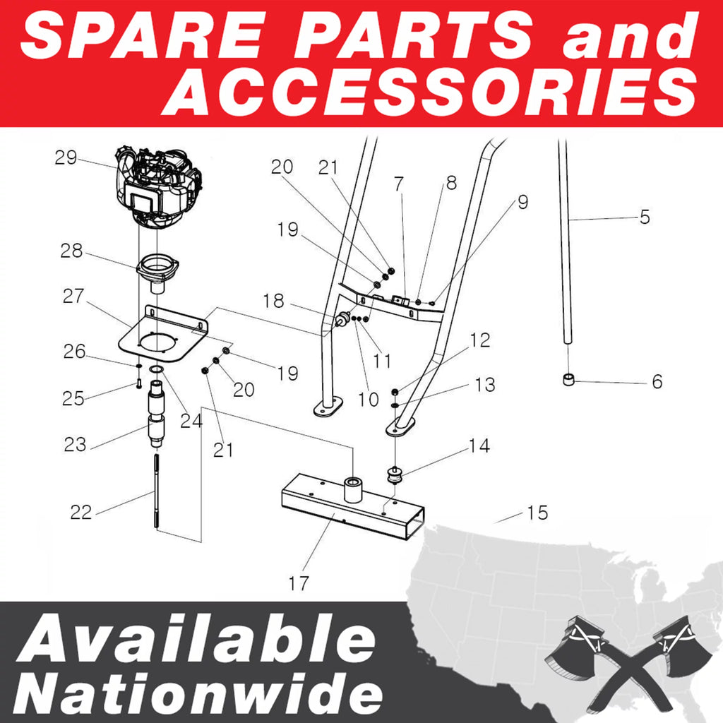 37.7cc Gas Concrete Power Screed with 10ft Aluminum Board Q31184