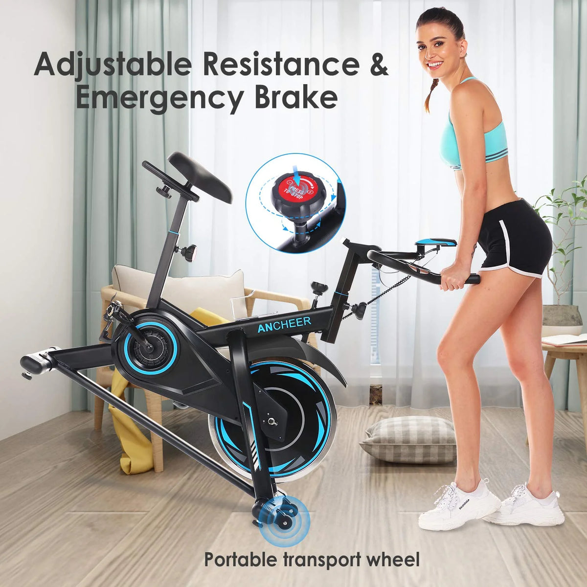 40 lbs Flywheel Stationary Exercise Bike Z98184