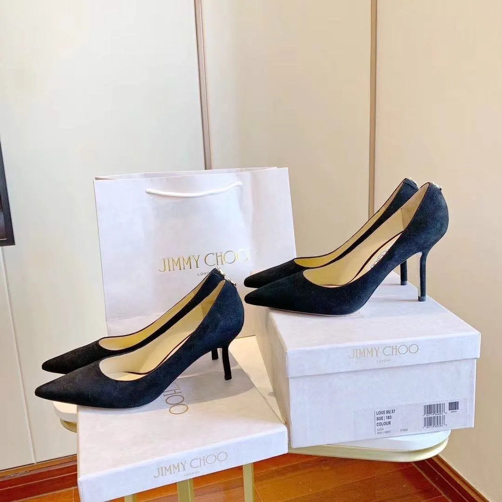 Black Suede Pumps C987575