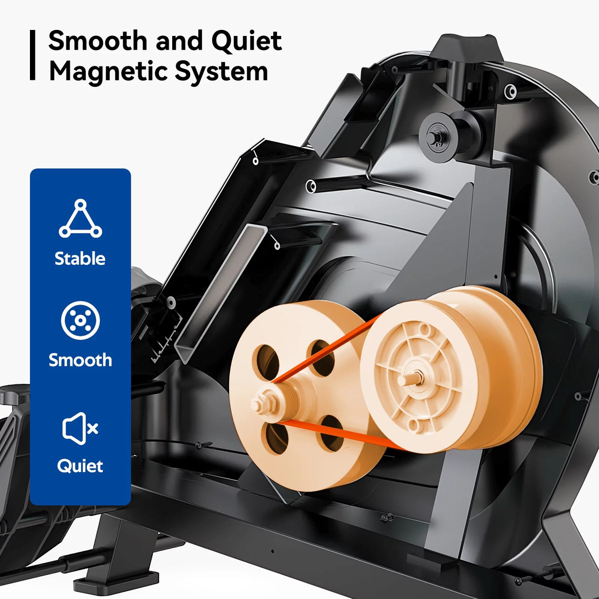 3-in-1 Foldable Magnetic Rowing Machine R6946