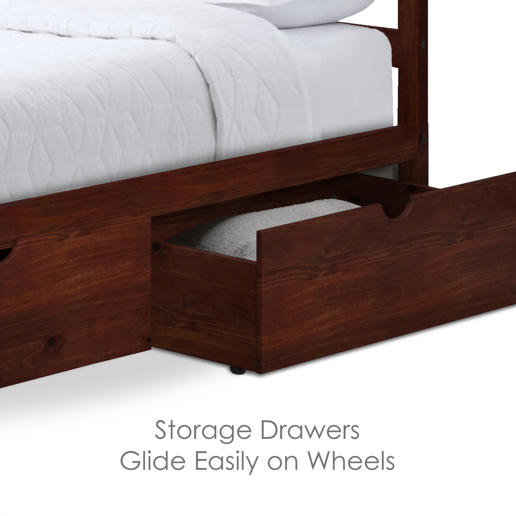 Twin Bed with Two Storage Drawers W850652