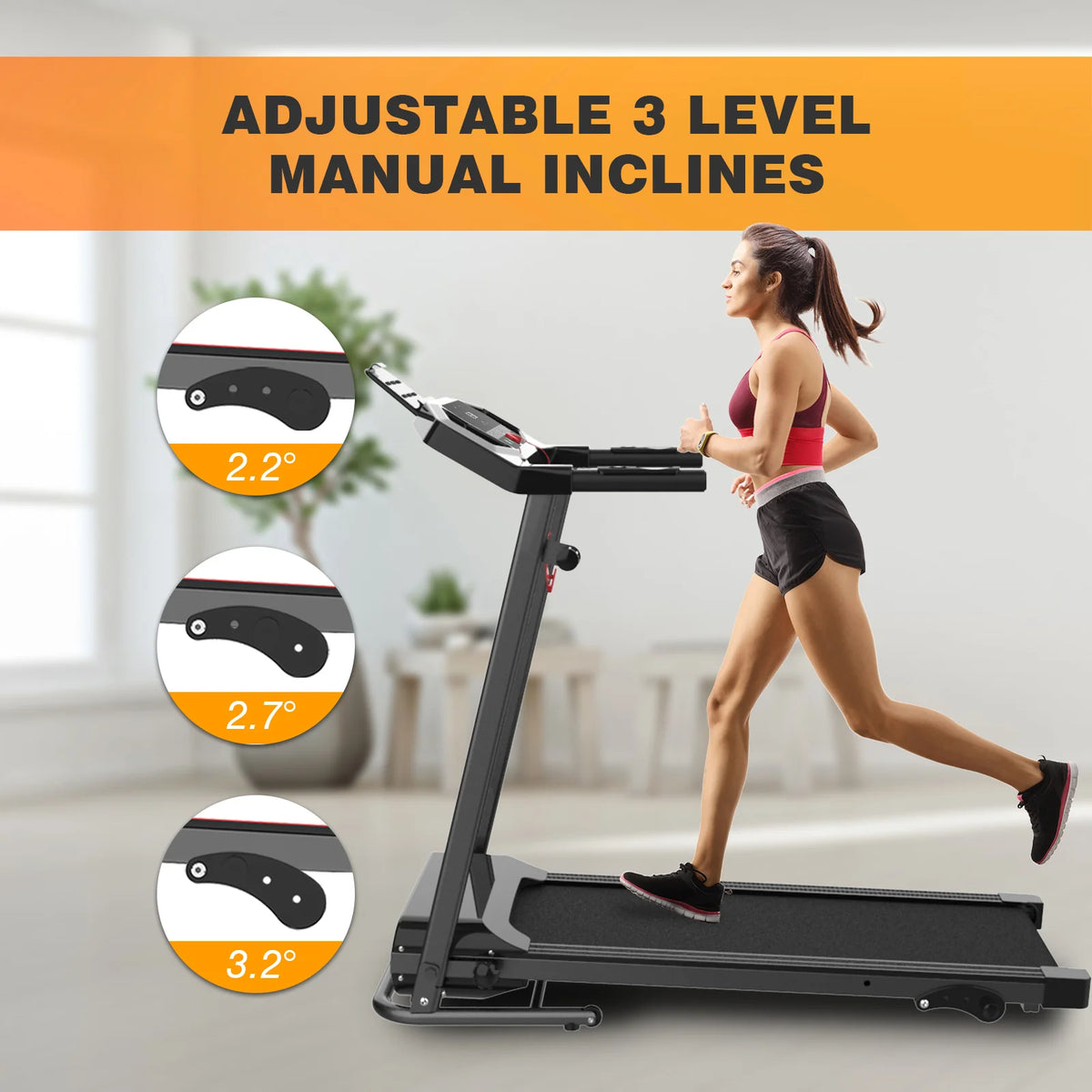 Folding Treadmill with Incline and Screen Z8760