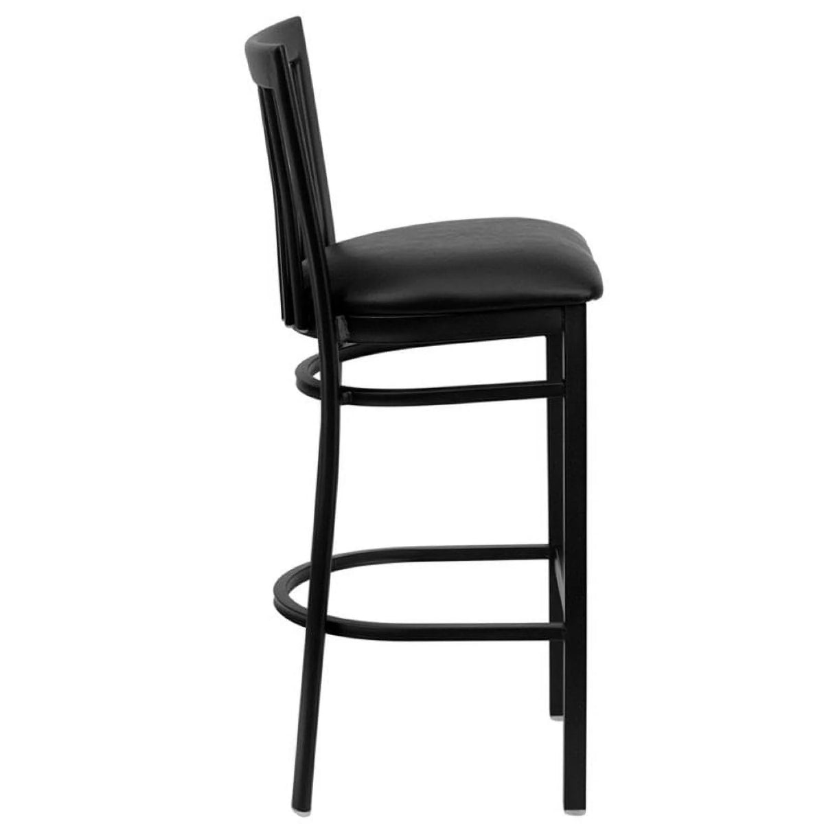 Black Metal Bar Stool Set of 2 Z162516