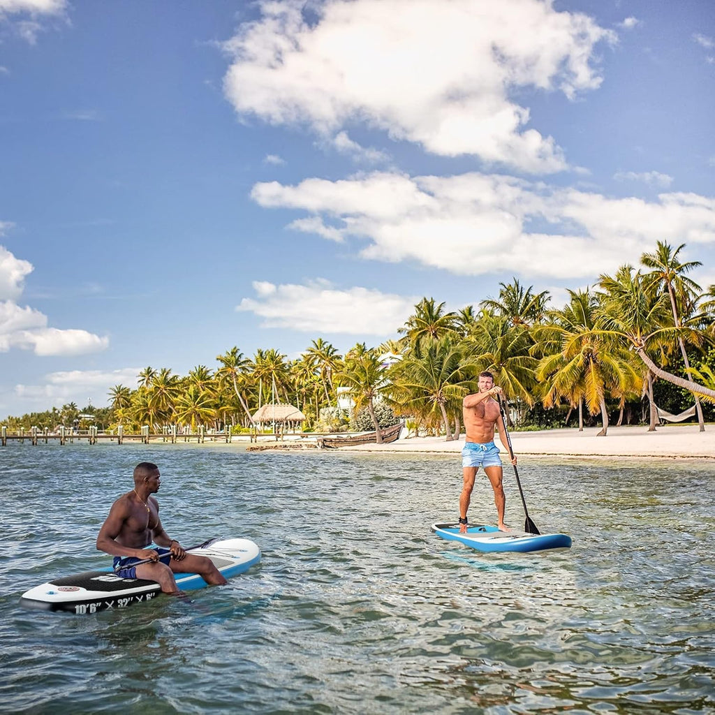 Inflatable Stand Up Paddle Board with Adjustable Paddle, Pump, Leash & Carry Bag J7258