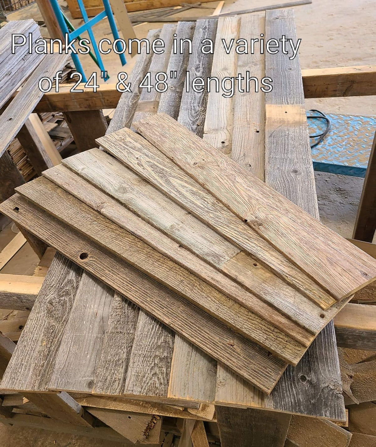 Whitewash Weathered Wood Planks for Walls Q388728