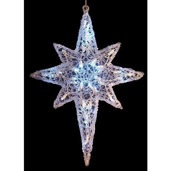 LED Lighted Color Changing Hanging Star Christmas Decoration S720