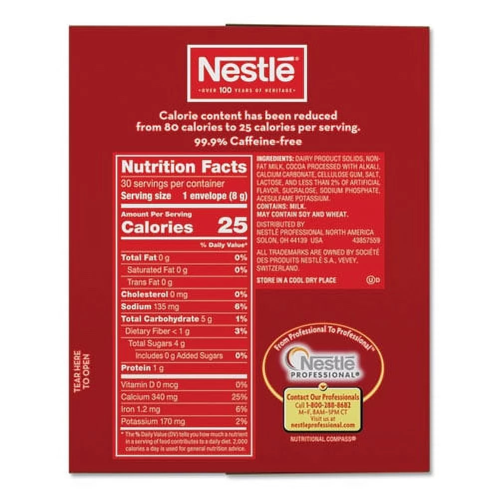 Hot Cocoa Mix Envelopes, 0.28 Oz Packet, 5 Boxes Z278