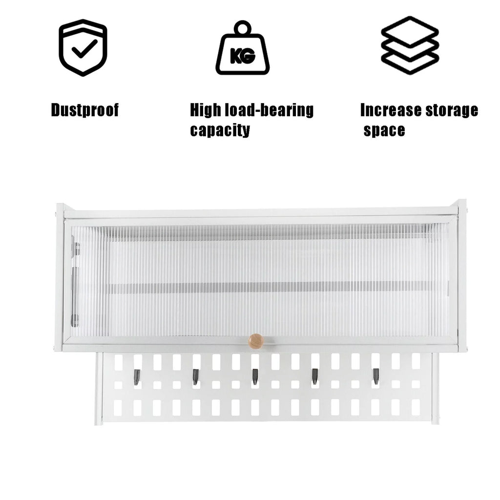 Wall Mounted Cabinet with 5x Hooks W3746