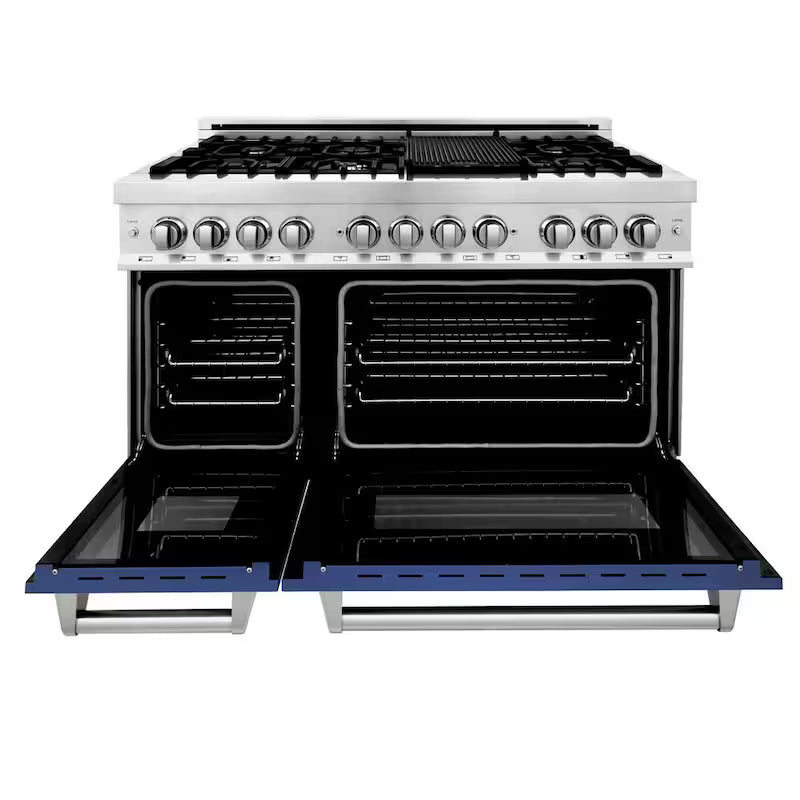 7 Burner Double Oven Dual Fuel Range in Stainless Steel V30951